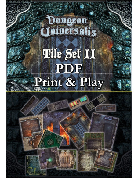 Losetas de Dungeon Universalis. Máxima versatilidad. Crea tu propio escenario o juega a nuestras misiones oficiales.