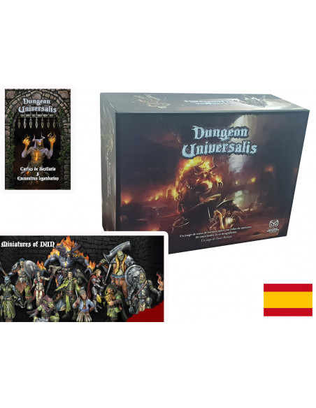 DUN pack (DUN+minis+bestiary cards, Spanish language)