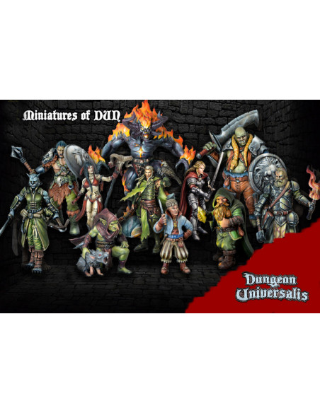 DUN pack (DUN+minis+bestiary cards, Spanish language)